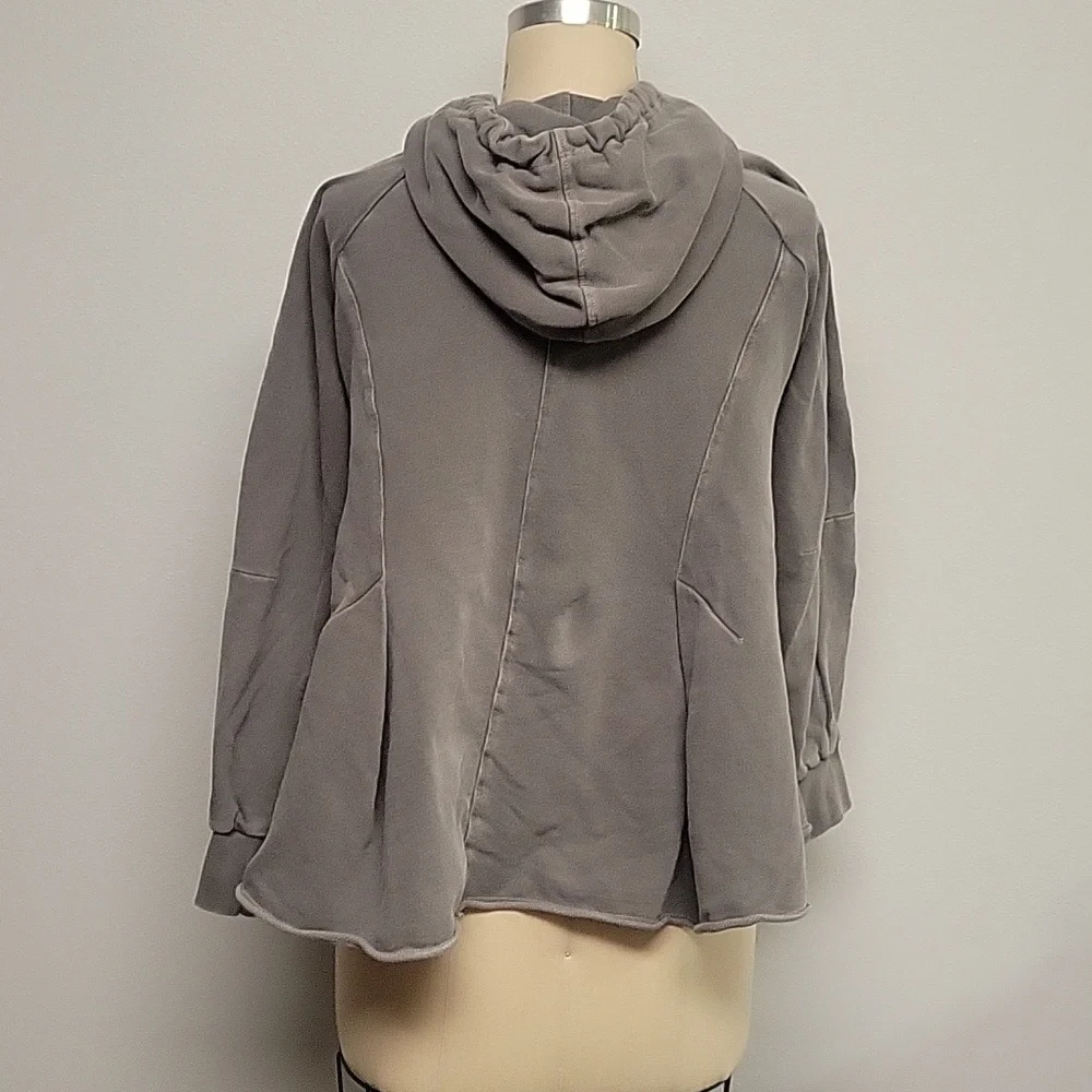 Anthropologie Gray Hoodie Sweatshirt With Hood - Picture 2 of 3